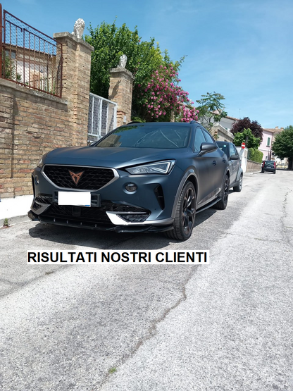 SPLITTER ADATTO PER CUPRA FORMENTOR 2020+ NERO LUCIDO DESIGN SPORTIVO