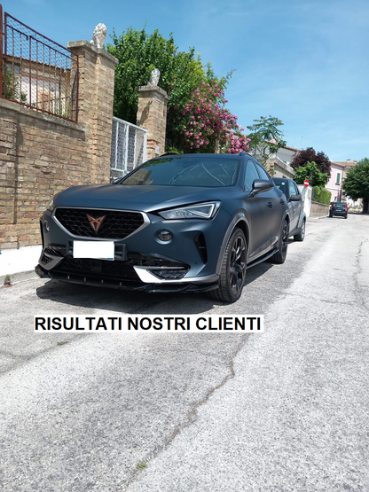 Spoiler anteriore a labbro anteriore per CUPRA Formentor 2020+ nero lucido