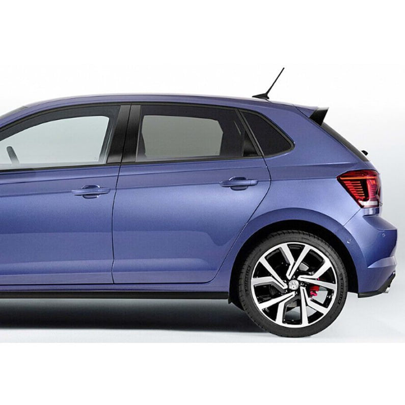 SPOILER ADATTO PER VW POLO AW1 LOOK GTI GTD RLINE LOOK NERO LUCIDO