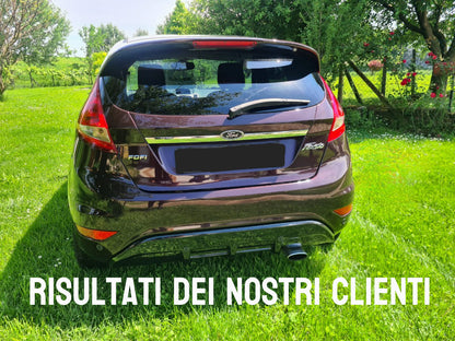 FORD FIESTA MK7 VI 2008-2017 SOTTO PARAURTI ST DESIGN DIFFUSORE ABS NERO LUCIDO