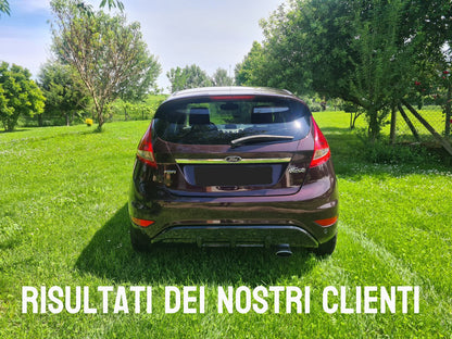 FORD FIESTA MK7 VI 2008-2017 SOTTO PARAURTI ST DESIGN DIFFUSORE ABS NERO LUCIDO