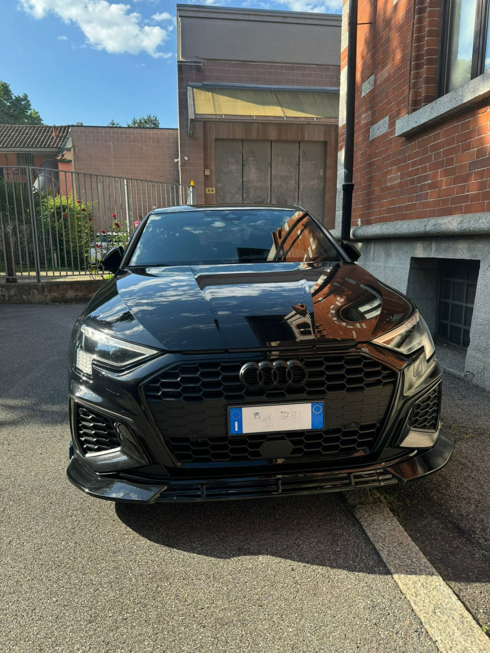 ✨SPLITTER ADATTO PER AUDI A3 8Y 2020+ SLINE NERO LUCIDO✨