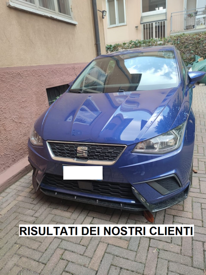 SPLITTER 3 PEZZI ADATTO PER SEAT IBIZA 5 6J FR 2017+ LOOK NERO LUCIDO