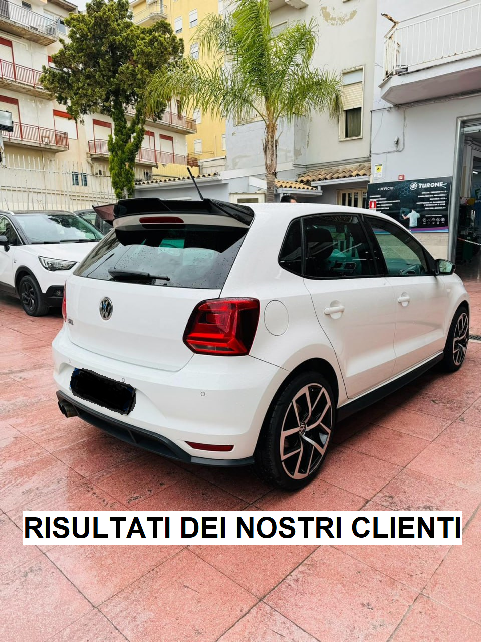 SPOILER ADATTO PER POLO 6R 6C 2011-2018 LOOK BATMAN NERO LUCIDO
