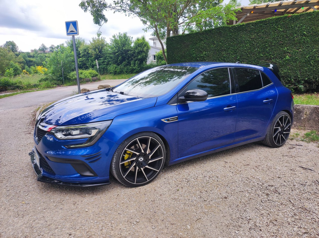 SPOILER TETTO ADATTO PER RENAULT MEGANE 4 IV STANDARD LOOK RS NERO LUCIDO