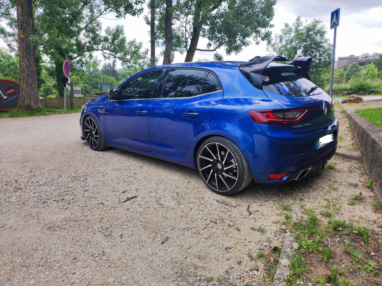 SPOILER TETTO ADATTO PER RENAULT MEGANE 4 IV STANDARD LOOK RS NERO LUCIDO