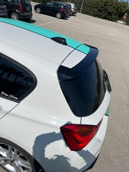 SPOILER POSTERIORE SUL TETTO BMW SERIE 1 F20 F21 2011-2019 NERO LUCIDO