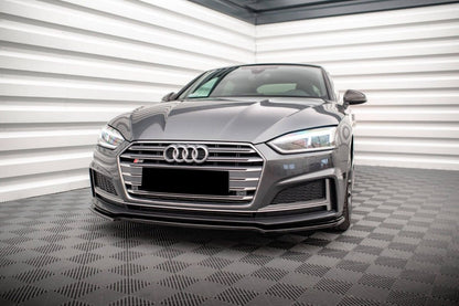 😍SPLITTER SUITABLE FOR AUDI A5 F5 2016-2019 SLINE S5 GLOSSY BLACK😍