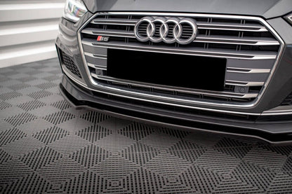 😍SPLITTER SUITABLE FOR AUDI A5 F5 2016-2019 SLINE S5 GLOSSY BLACK😍