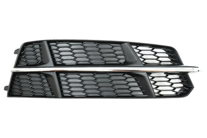 FOG LIGHT GRILLS SUITABLE FOR AUDI A6 4G C7 2015-2018 SLINE CHROME PROFILE