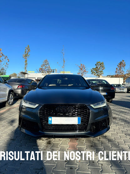 Front Bumper with Center Grille Suitable for Audi A6 C7 4G 2011-2015 RS6