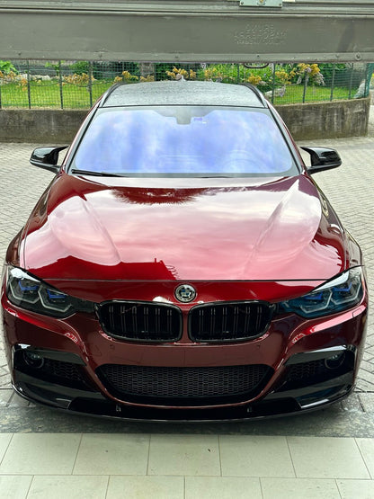 Splitter anteriore sotto Paraurti nero lucido adatto per BMW Serie 3 F30 F31