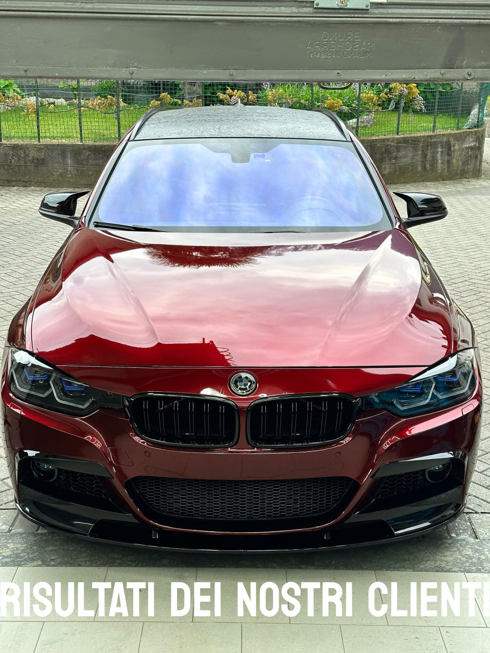 Splitter anteriore sotto Paraurti nero lucido adatto per BMW Serie 3 F30 F31