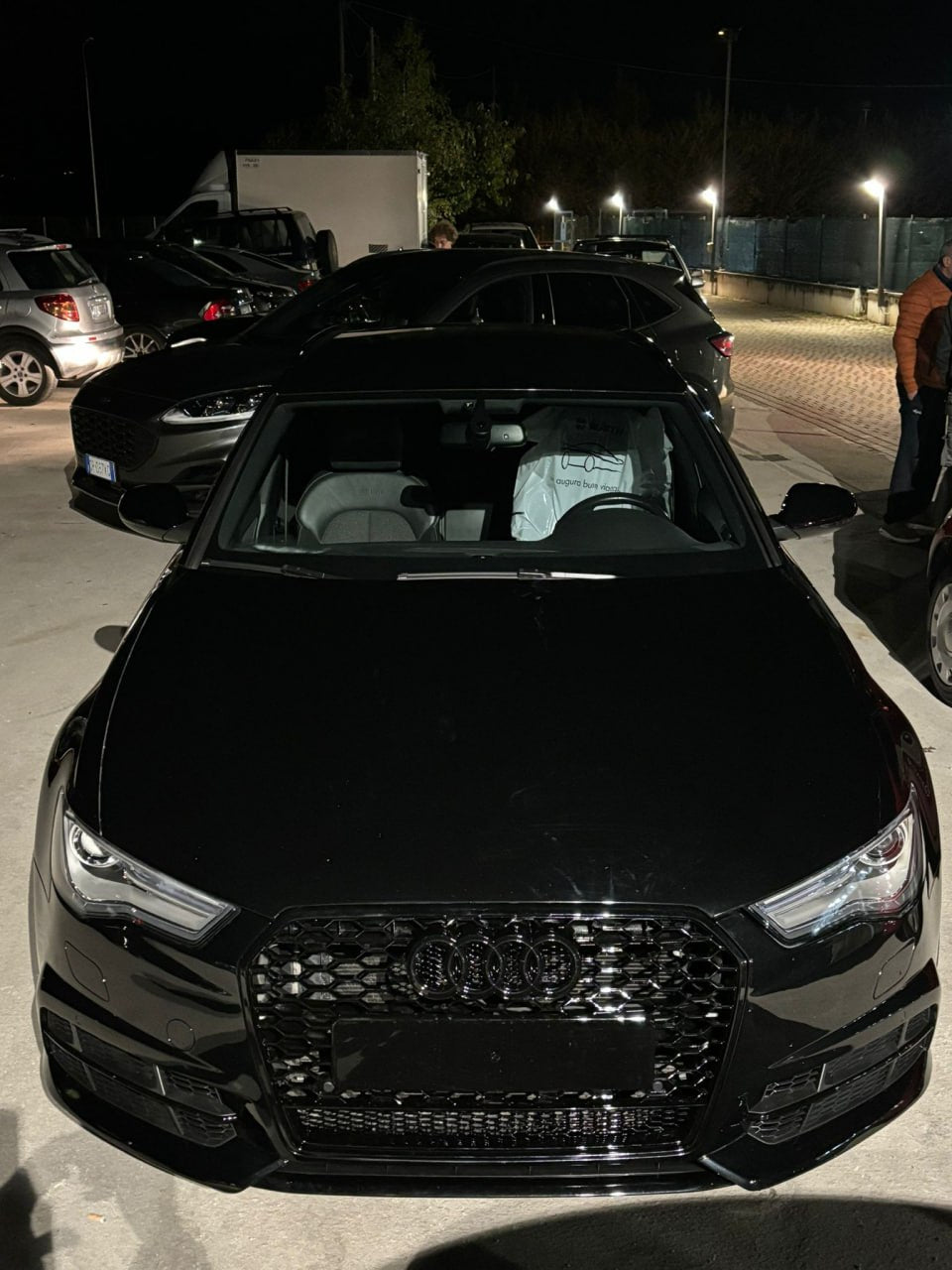 GRIGLIA AUDI A6 4G C7 2015-2018 LOOK RS6 QUATTRO NERA ECONOMICA