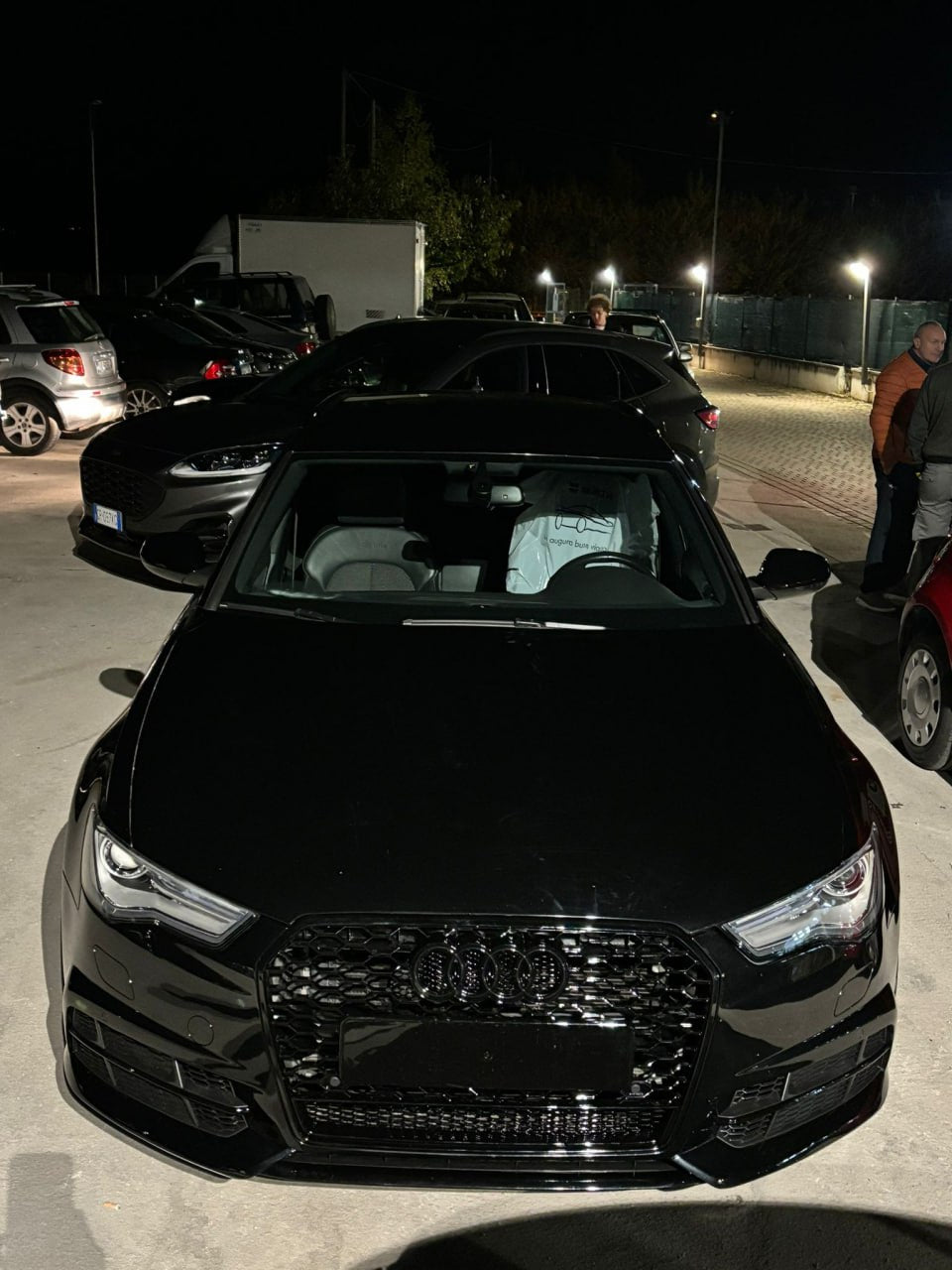 GRIGLIA ADATTA PER AUDI A6 4G C7 2015-2018 LOOK RS6 QUATTRO NERA ECONOMICA