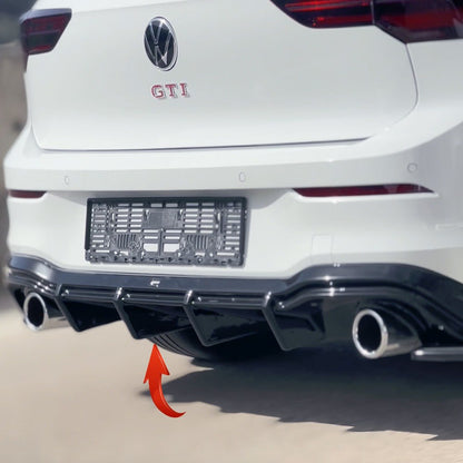 Diffusore nero lucido posteriore adatto per  VW Volkswagen MK8 GTI 2020+