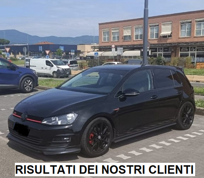 VW GOLF 7 GTI 2012-2016 ABS FRONT BUMPER BLADE SPLITTER LOOK BLACK
