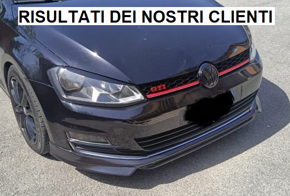 VW GOLF 7 GTI 2012-2016 ABS FRONT BUMPER BLADE SPLITTER LOOK BLACK