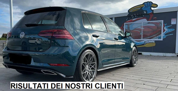 DIFFUSORE ADATTO PER VW GOLF 7.5 2017-2020 LOOK RLINE NERO LUCIDO