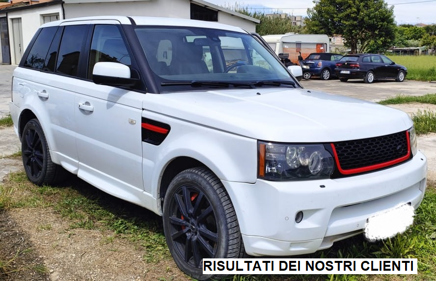 GRIGLIA RANGE ROVER SPORT L320 2009-2013 LIFT LOOK NERO LUCIDO PROFILO ROSSO