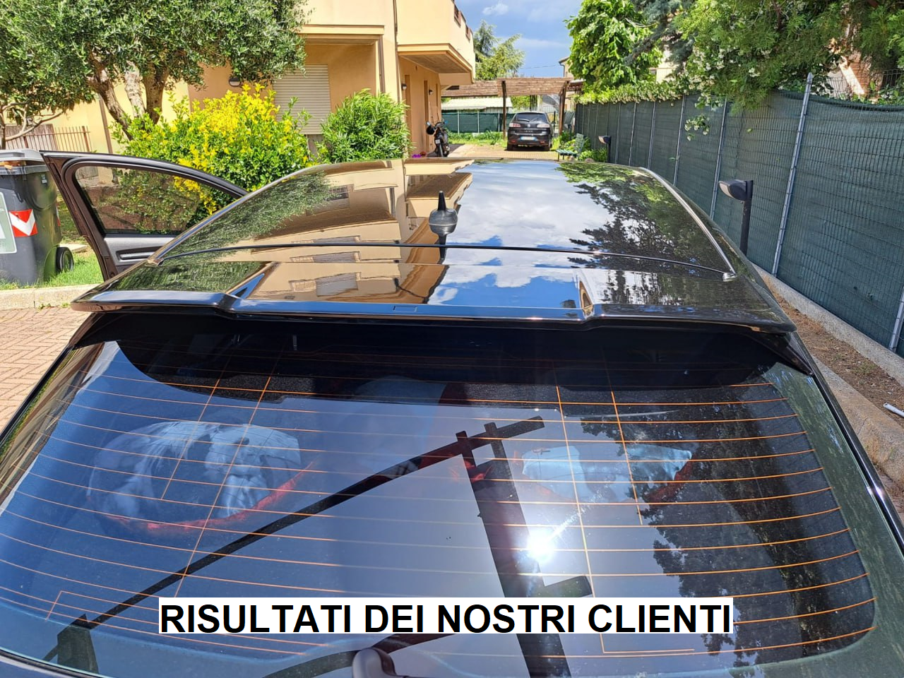 REAR SPOILER RS3 ROOF AUDI A3 8V SPORTBACK 2012-2018 GLOSSY BLACK 0072 