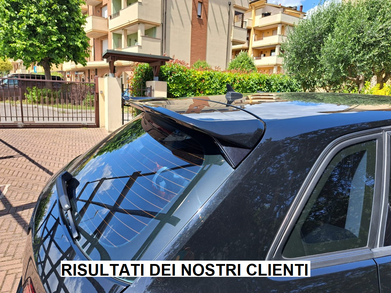 WING SUITABLE FOR AUDI A3 8V SPORTBACK 2012-2018 GLOSSY BLACK