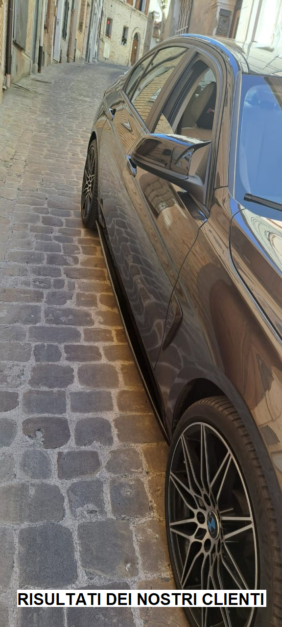 BMW SERIE 4 F32 F33 F36 FLAPS SOTTO MINIGONNE LATERALI ABS NERO LUCIDO LAME