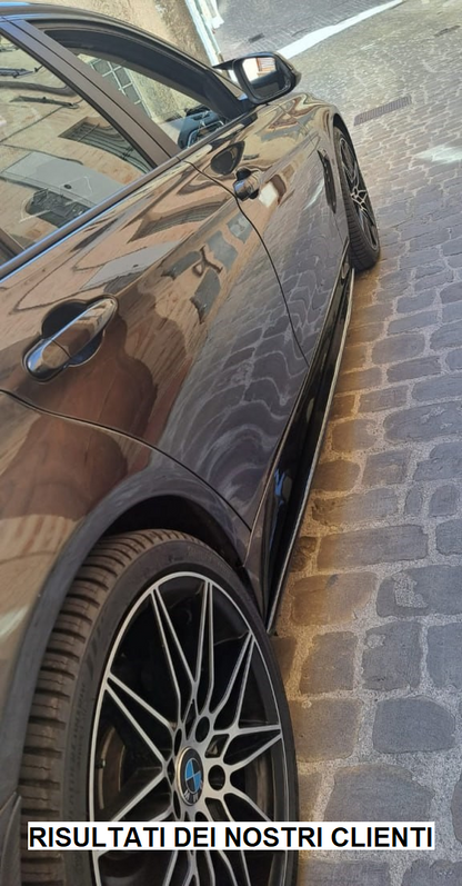 BMW SERIE 3 F30 F31 LAME SOTTO MINIGONNE LATERALI SOTTOPORTA SPORTIVI ABS .-