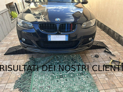 SOTTO PARAURTI BMW SERIE 3 E92 E93 SPOILER ANTERIORE M SPORT SPLITTER ABS NERO