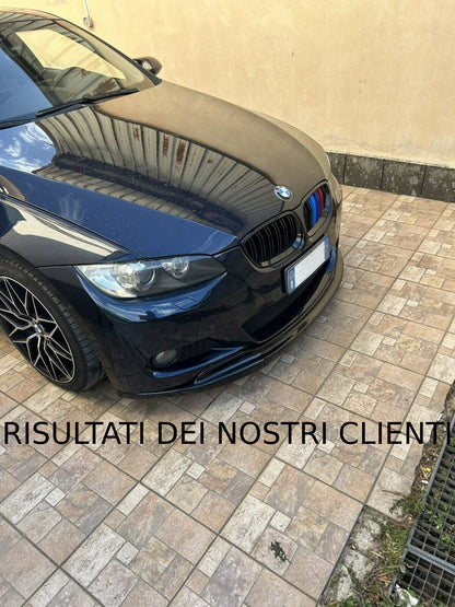 SOTTO PARAURTI BMW SERIE 3 E92 E93 SPOILER ANTERIORE M SPORT SPLITTER ABS NERO