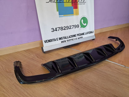 DIFFUSER SUITABLE FOR SKODA OCTAVIA MK3 2013-2020 RS GLOSS BLACK 