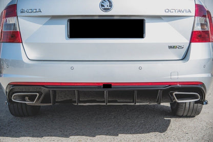 DIFFUSER SUITABLE FOR SKODA OCTAVIA MK3 2013-2020 RS GLOSS BLACK 