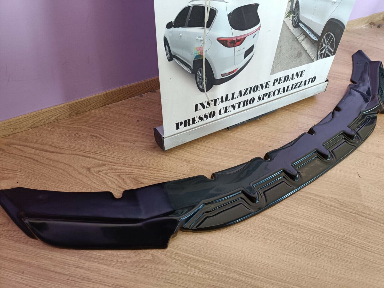 SPLITTER ADATTO PER BMW X5 F15 MX5 X6 F16 MX6 2013-2018 NERO LUCIDO