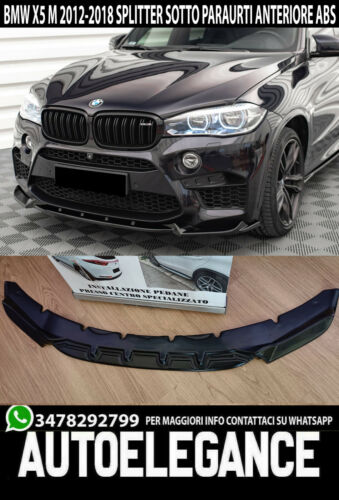 SPLITTER ADATTO PER BMW X5 F15 MX5 X6 F16 MX6 2013-2018 NERO LUCIDO