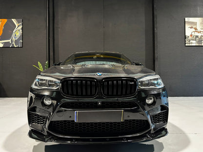 SPLITTER ADATTO PER BMW X5 F15 MX5 X6 F16 MX6 2013-2018 NERO LUCIDO