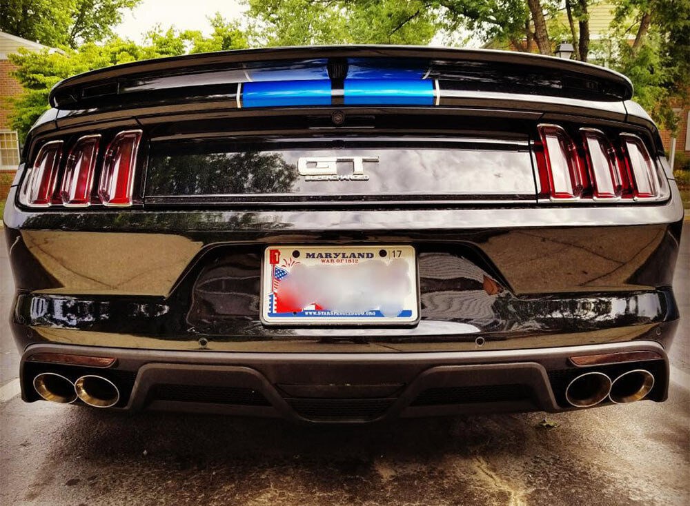 Rear Bumper Rear Diffuser Fit For Mustang 2015 - 2017