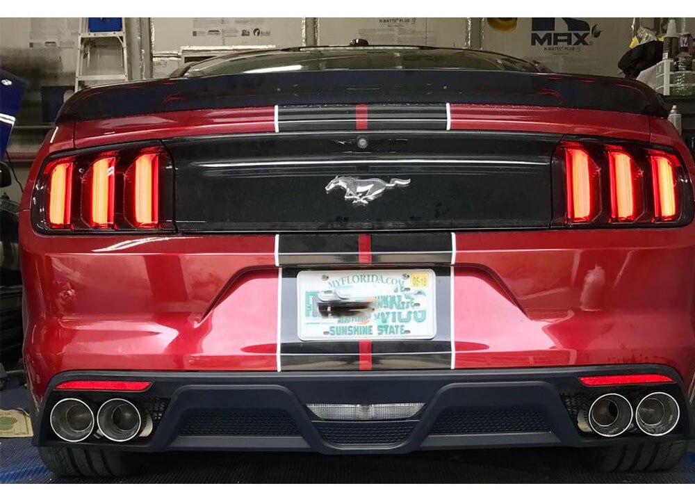 Rear Bumper Rear Diffuser Fit For Mustang 2015 - 2017