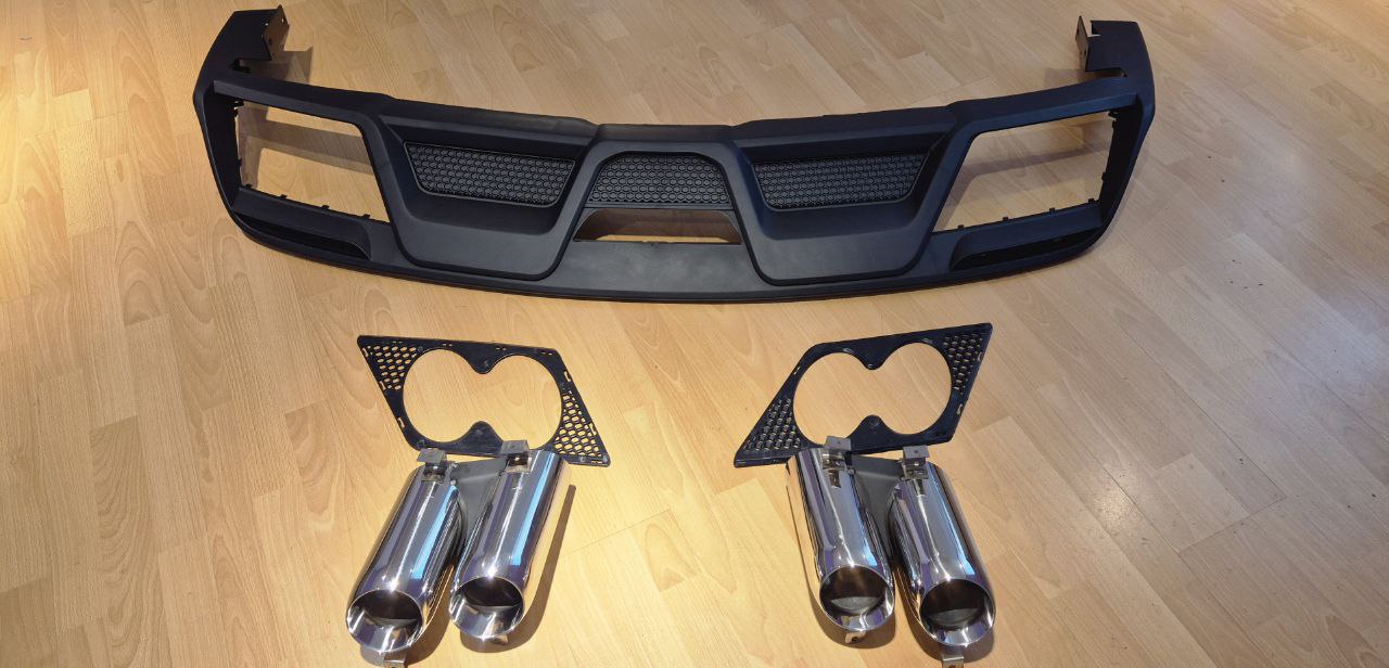 Rear Bumper Rear Diffuser Fit For Mustang 2015 - 2017