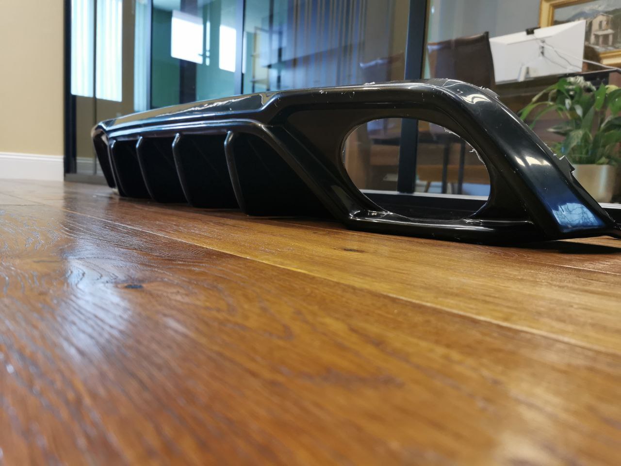 DIFFUSER SUITABLE FOR AUDI A3 8Y SPORTBACK RS3 LOOK TUNING GLOSSY BLACK