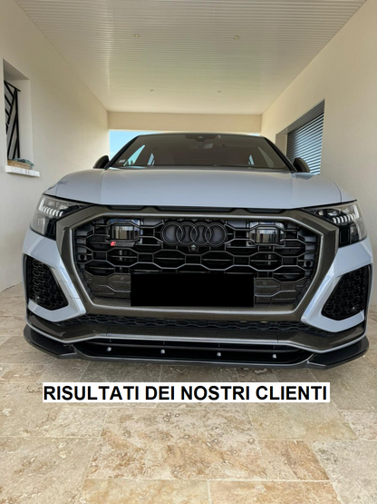 SPLITTER SUITABLE FOR AUDI Q8 2019+ RS GLOSSY BLACK