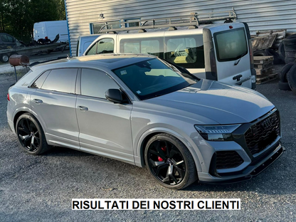 SPLITTER SUITABLE FOR AUDI Q8 2019+ RS GLOSSY BLACK