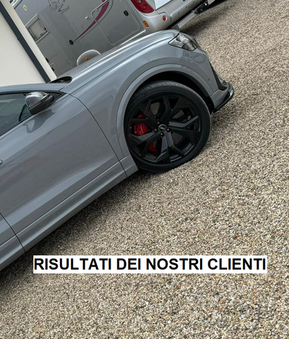 SPLITTER SUITABLE FOR AUDI Q8 2019+ RS GLOSSY BLACK