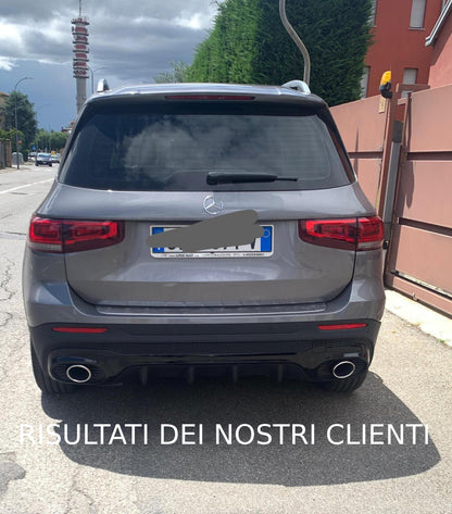 Rear Diffuser with Black Exhaust Tips suitable for Mercedes GLB X247 