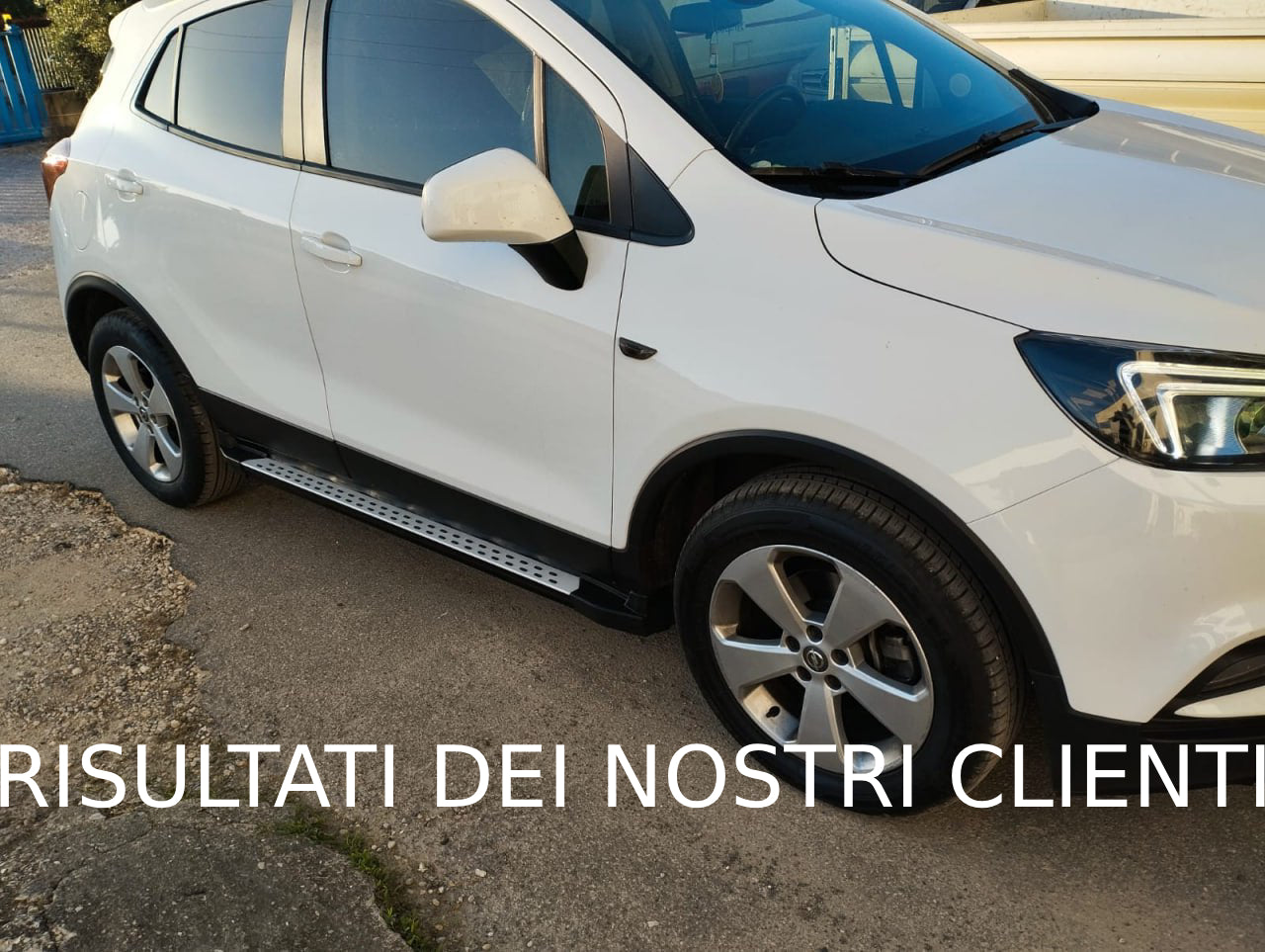 PEDANE LATERALI OPEL MOKKA / MOKKA X 2012-2020 SOTTO PORTA ANTISCIVOLO SPORT