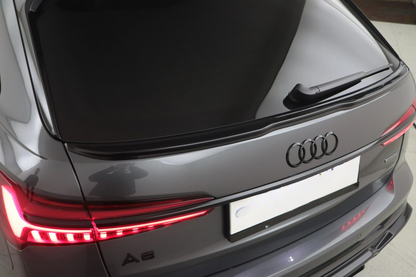 SPOILER ADATTO PER AUDI A6 C8 2019+ AVANT NERO LUCIDO ALA BAGAGLIAIO