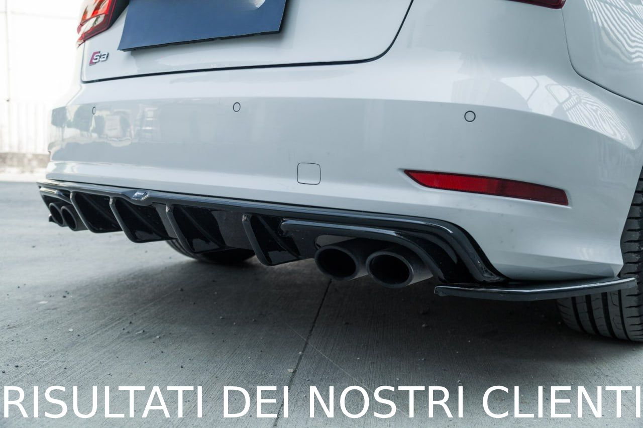 REAR FLAP DIFFUSER SUITABLE FOR AUDI S3 8V (Sedan / Cabrio) 2013-2016 