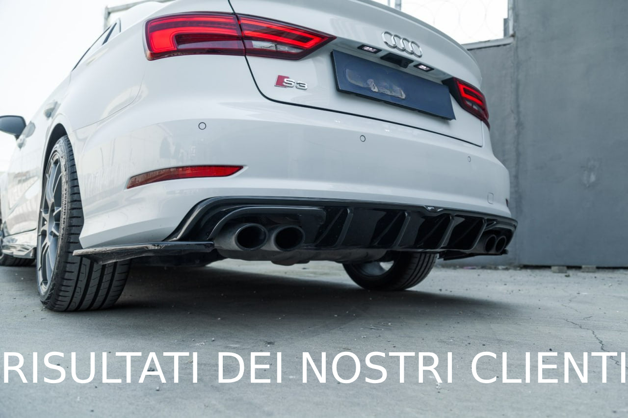 REAR FLAP DIFFUSER SUITABLE FOR AUDI S3 8V (Sedan / Cabrio) 2013-2016 