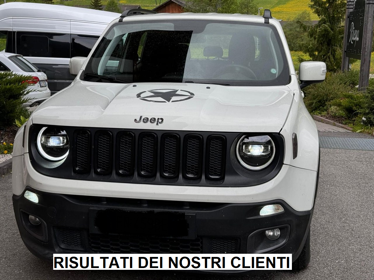 JEEP RENEGADE 2015-2021 FARI ANTERIORI LUCI DIURNE DRL COPPIA FANALI LENTICOLARI