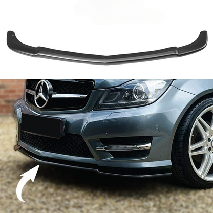 SPLITTER SUITABLE FOR MERCEDES C CLASS W204 2011-2014 AMG GLOSSY BLACK 