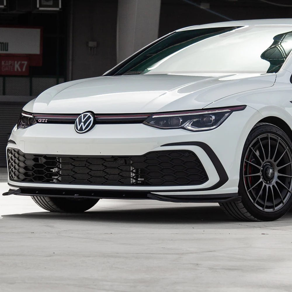 SPLITTER SUITABLE FOR VW GOLF 8 GTI GTD GTE RLINE GLOSSY BLACK 